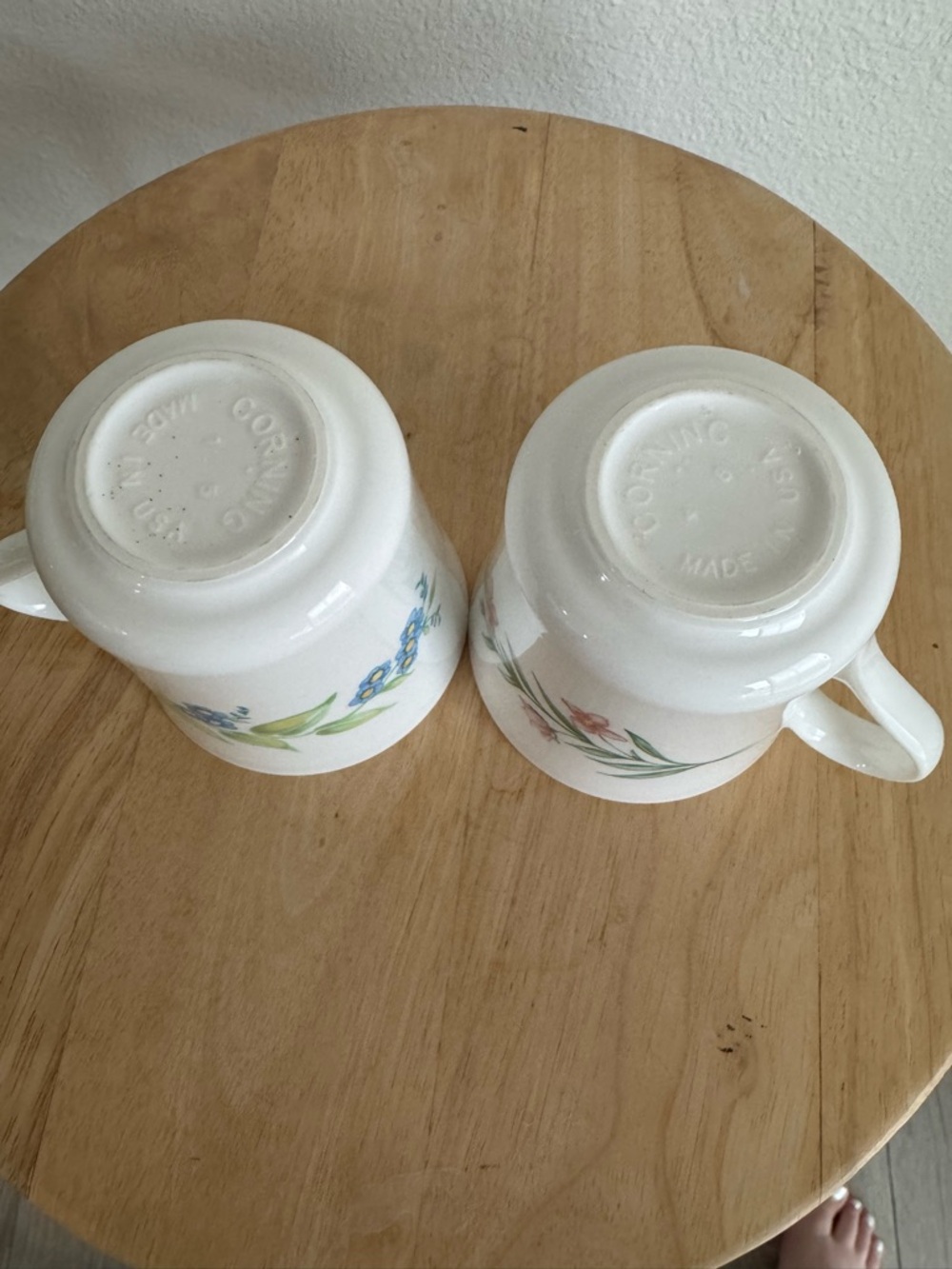 Vintage Corelle My Garden Corningware Floral Coffee Mugs Set of 2 - Picture 6 of 8